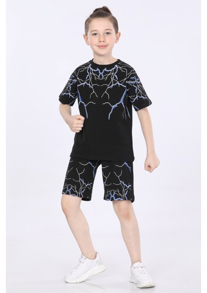Erkek Çocuk T-Shirt ve Şort 2 Li Takım VF24KMR51043