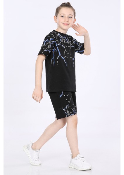 Erkek Çocuk T-Shirt ve Şort 2 Li Takım VF24KMR51043