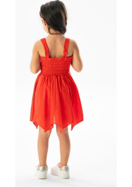 Askılı Vual Emel Yazlık Çocuk Elbise Mercan Mrcn fiyatları