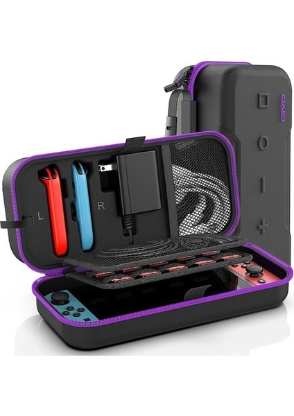 Nintendo Switch Seyahat Çantası Travel Bag Oivo Mor