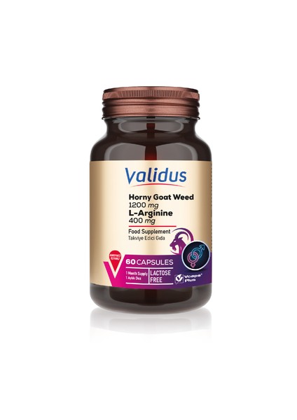 Horny Goat Weed 1200 mg + L-Arginine 400 mg 60 Capsules