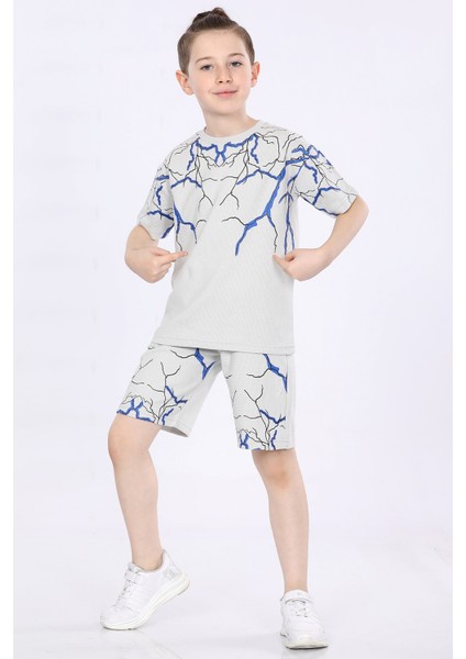 Erkek Çocuk T-Shirt ve Şort 2 Li Takım VF24KMR51043