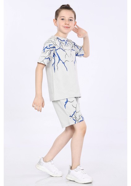 Erkek Çocuk T-Shirt ve Şort 2 Li Takım VF24KMR51043