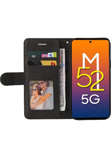 Samsung Galaxy M52 5g Iki Renkli Dikiş Kickstand Koruyucu Pu (Yurt Dışından) fiyatları
