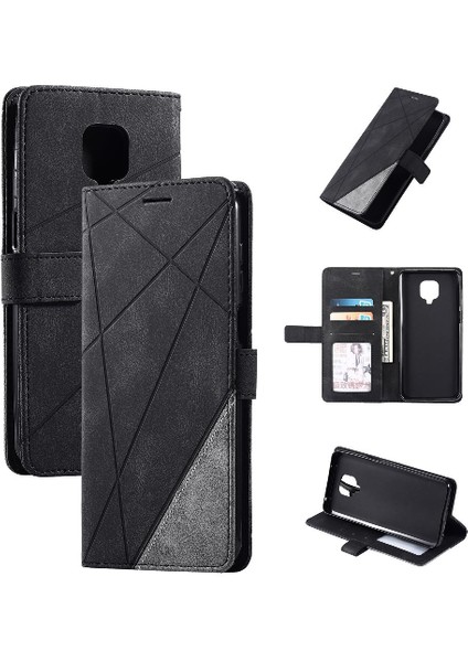 Xiaomi Redmi Için Not 9 Pro Max Pu Deri Manyetik Cüzdan Flip Folio (Yurt Dışından)