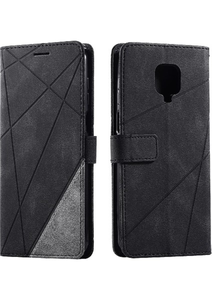 Xiaomi Redmi Için Not 9 Pro Max Pu Deri Manyetik Cüzdan Flip Folio (Yurt Dışından)