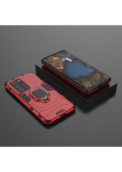 Huawei P40 Pro 360 &deg; Dönen Halka Askeri Damla Koruma Kapağı (Yurt Dışından)