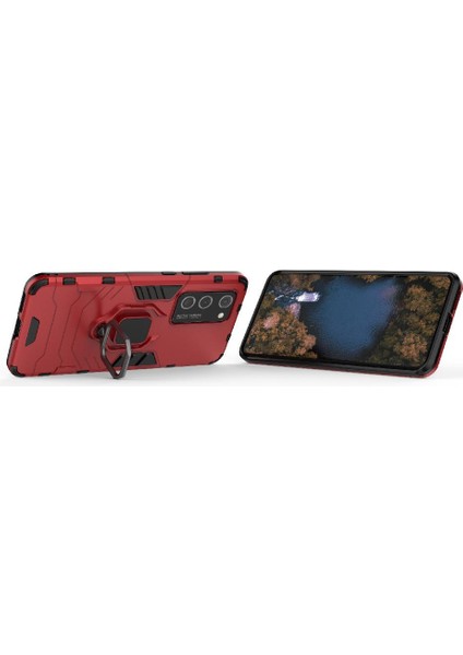 Huawei P40 Pro 360 &deg; Dönen Halka Askeri Damla Koruma Kapağı (Yurt Dışından)