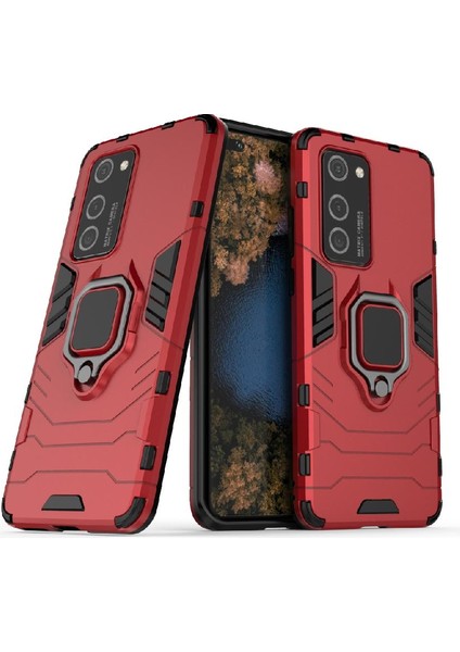 Huawei P40 Pro 360 &deg; Dönen Halka Askeri Damla Koruma Kapağı (Yurt Dışından)