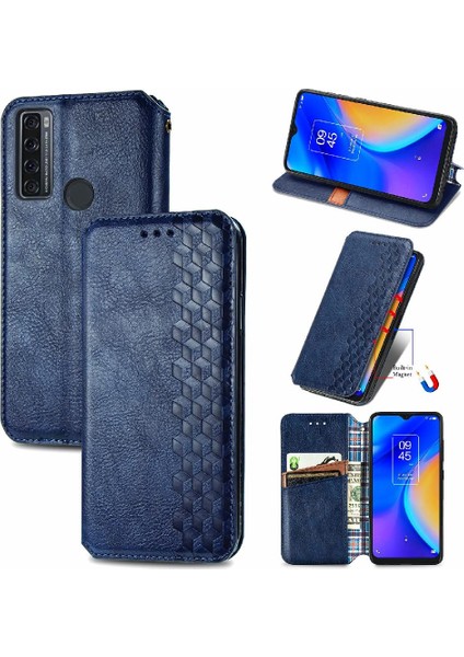 Tcl 20SE Cüzdan Fonksiyonu Için Kılıf Moda Tasarımı Zarif Iş Çevirme (Yurt Dışından) modelleri