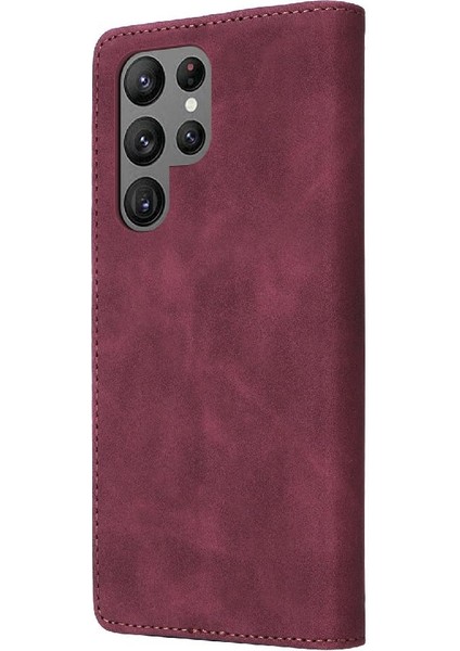 Samsung Galaxy S22 Ultra Basit Iş Darbeye Cüzdan Için Flip Case (Yurt Dışından) fırsatları