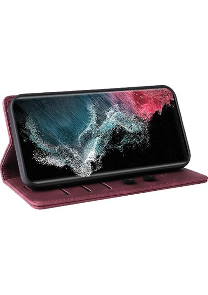 Samsung Galaxy S22 Ultra Basit Iş Darbeye Cüzdan Için Flip Case (Yurt Dışından) indirimleri