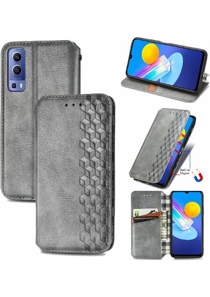 Vıvo Y72 Flip Kapak Cüzdan Fonksiyonu Için Kılıf Moda Tasarımı Zarif (Yurt Dışından)