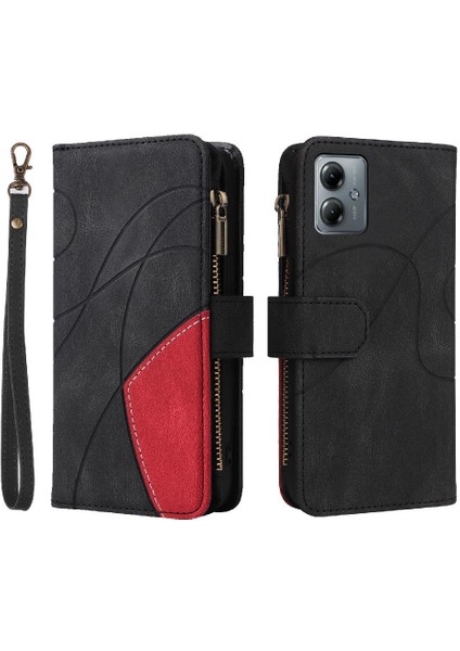 Motorola Moto G14 4g Dokuz Kart Yuvaları Kickstand Koruyucu Fermuar (Yurt Dışından)