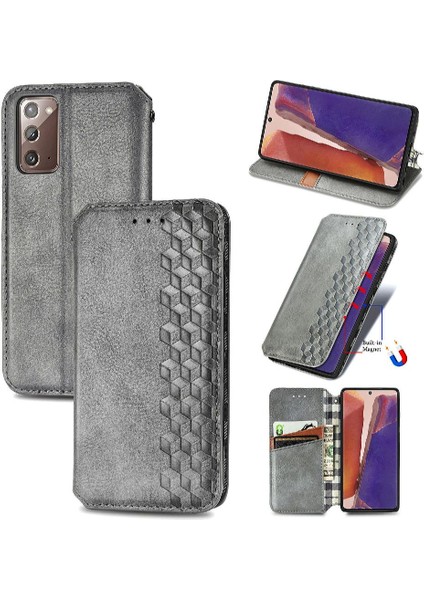 Samsung Galaxy Not 20 Için Kılıf Moda Tasarım Cüzdan Fonksiyonu Zarif (Yurt Dışından)