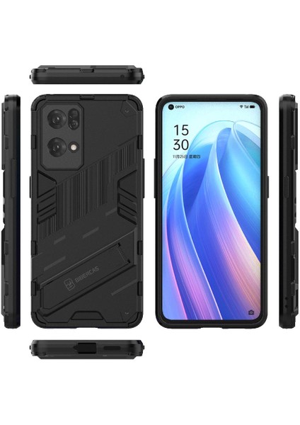 Mays Shop Oppo Oppo 7 Pro 5g Koruyucu Kapak Için Kılıf Kickstand Sağlam Askeri (Yurt Dışından)