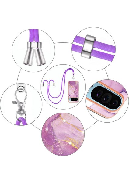 Google Piksel 9 Tampon Anti-Scratch Yumuşak Mermer Crossbody Kordon Için Kılıf (Yurt Dışından) indirimleri