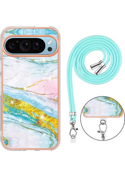 Google Piksel 9 Tampon Anti-Scratch Yumuşak Mermer Crossbody Kordon Için Kılıf (Yurt Dışından) indirimleri