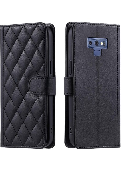 Samsung Galaxy Not 9 Için Telefon Kılıfı El Kayışı Manyetik Flip Folio Kart (Yurt Dışından)
