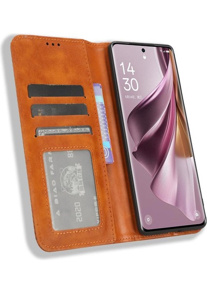 Oppo Oppo 10 Pro 5g Pu Deri Cüzdan Manyetik Kapatma Için Kılıf (Yurt Dışından)