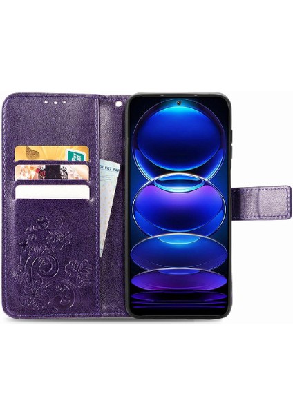 Xiaomi Redmi Not 12 Için Kılıf Proplus Deri Kılıf Kapak Çevirin Zarif (Yurt Dışından)