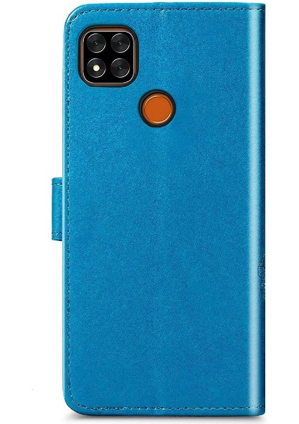 Xiaomi Redmi 9c Için Kılıf Kısa Kayış Kapak Kapak Dört Yapraklı Yonca Zarif (Yurt Dışından)