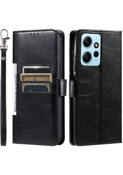Xiaomi Redmi Not 12 Için Flip Case 4g Pu Deri Kickstand 6 Kart Yuvaları (Yurt Dışından)