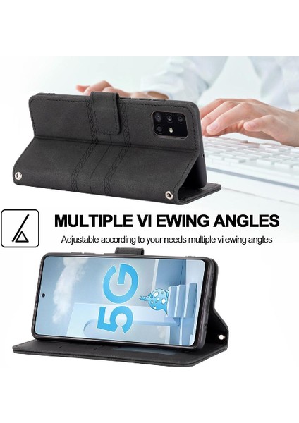 Samsung Galaxy A71 4g Manyetik Kapatma Için Flip Case Darbeye Koruyucu (Yurt Dışından)