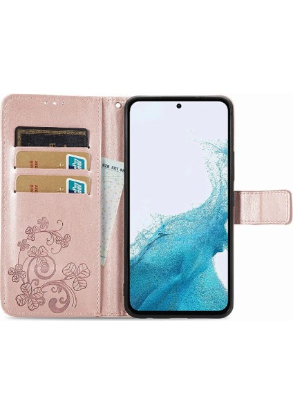 Samsung Galaxy A54 5g Kısa Kayış Deri Kılıf Kapak Kapak Dört (Yurt Dışından) indirimleri