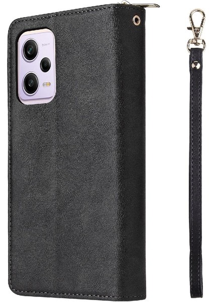 Xiaomi Redmi Not 12 Pro Için Kılıf Kapak Çevirin Cüzdan Kılıf 9 Kart Yuvaları ile (Yurt Dışından)