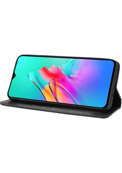 Infinix Sıcak 10 Lite Manyetik Kapatma Pu Deri Cüzdan Için Kılıf (Yurt Dışından)