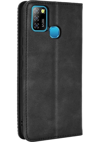 Infinix Sıcak 10 Lite Manyetik Kapatma Pu Deri Cüzdan Için Kılıf (Yurt Dışından)