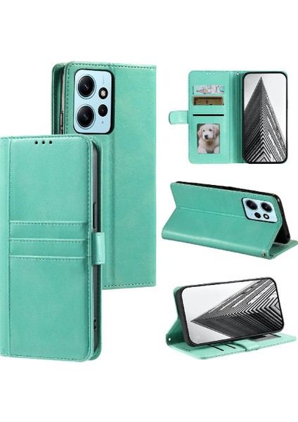 Xiaomi Redmi Not 12 Için Flip Case 4g Pu Deri Kickstand 6 Kart Yuvaları (Yurt Dışından)