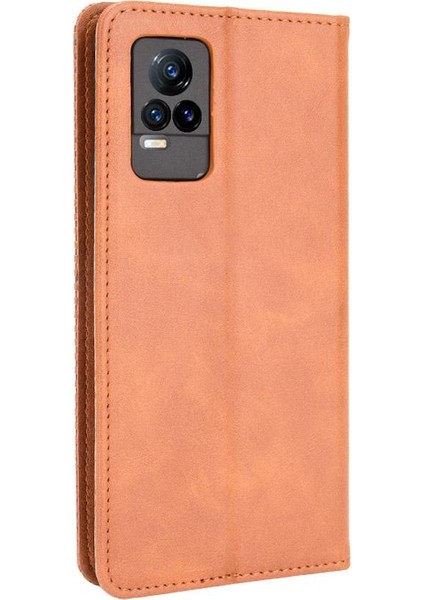 Vivo V21E 4g Pu Deri Manyetik Kapatma Cüzdan Için Kılıf (Yurt Dışından) fırsatları
