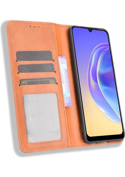 Vivo V21E 4g Pu Deri Manyetik Kapatma Cüzdan Için Kılıf (Yurt Dışından) indirimleri