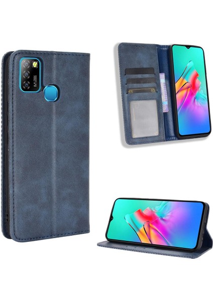 Infinix Sıcak 10 Lite Manyetik Kapatma Pu Deri Cüzdan Için Kılıf (Yurt Dışından)
