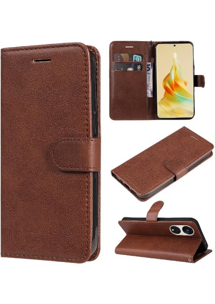 Oppo RENO8T 5g Klasik Düz Renk Iş Cüzdan Telefon Için Flip Case (Yurt Dışından) fırsatları