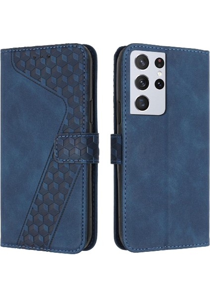 Samsung Galaxy S21 Ultra Cüzdan Flip Için Telefon Kılıfı Folio Kart Yuvaları Kapak (Yurt Dışından)