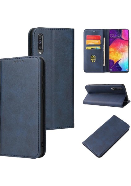 Kart Sahibinin ile Samsung Galaxy A40 Deri Folio Flip Case Için Kılıf (Yurt Dışından)