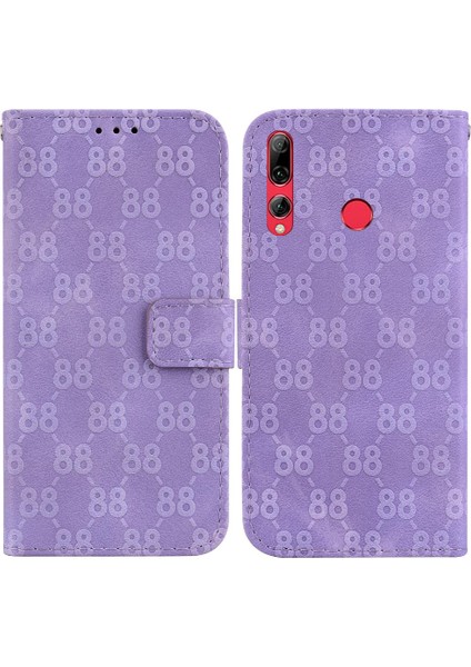 Telefon Kılıfı Için Huawei Y9 Başbakan 2019 Kickstand Pu Deri Cüzdan Kapak 8 (Yurt Dışından)
