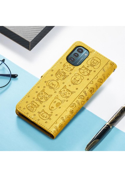 Nokia G21 Için Kılıf Kısa Kayış Karikatür Hayvanlar Deri Kılıf Kapak Çevirin (Yurt Dışından) indirimleri