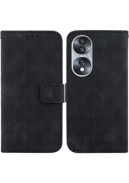 Onur 70 Cüzdan Kapak Için Telefon Kılıfı Çift 8 Kabartmalı Pu Deri Kart (Yurt Dışından)