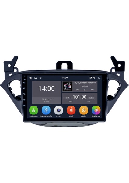 Opel Corsa E (2015-2019) Android 14 Multimedya Carplay 9 Inch 4 GB Ram / 64 GB Hafıza CRV-4403XD