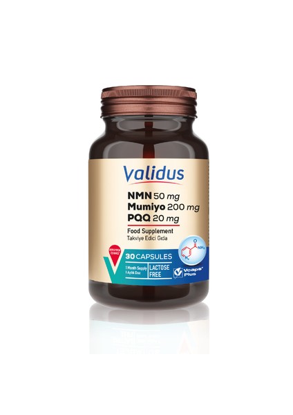 NMN 50 mg + Mumiyo 200 mg + PQQ 20 mg 30 Capsules