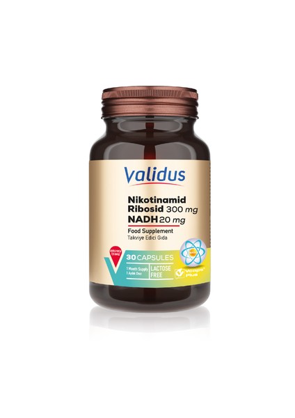 Nikotinamid Ribosid 300 mg + NADH 20 mg 30 Capsules