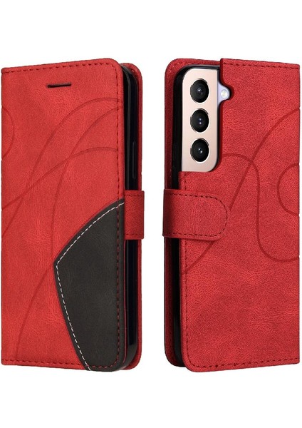 Samsung Galaxy S22 Artı Kickstand Koruyucu Pu Deri Flip Case (Yurt Dışından)