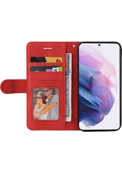 Samsung Galaxy S22 Artı Kickstand Koruyucu Pu Deri Flip Case (Yurt Dışından)