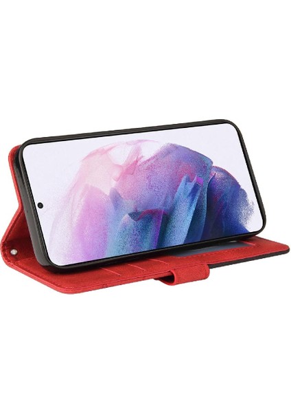 Samsung Galaxy S22 Artı Kickstand Koruyucu Pu Deri Flip Case (Yurt Dışından)