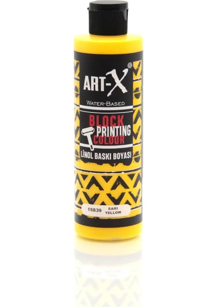 Art-X Su Bazlı Linol Baskı Boyası 240 ml Sarı 15839