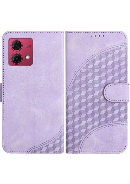 Motorola Moto G84 5g Darbeye Deri Kılıf Manyetik Kart Tutucu (Yurt Dışından)